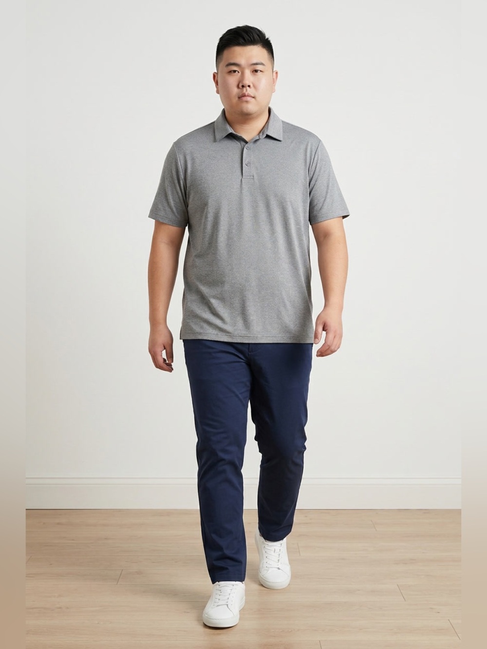Under Armour Light Gray Polo – Size 2XL